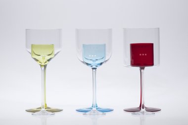 Glasmanufaktur von Poschinger / Farbiges Glas in Glas